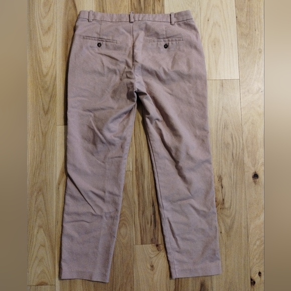 Zara Basic Collection Mauve Pink Chic Straight Leg Slacks Women's Size 8 - Picture 4 of 12